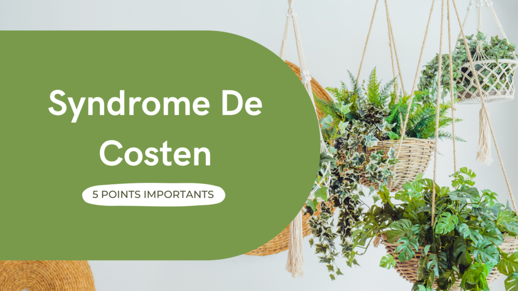 Syndrome De Costen | 5 Points Importants
